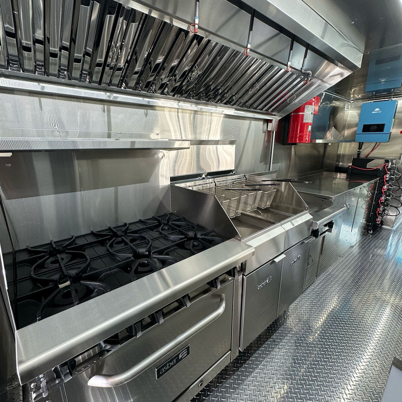Large Hood and Kitchen Equipment